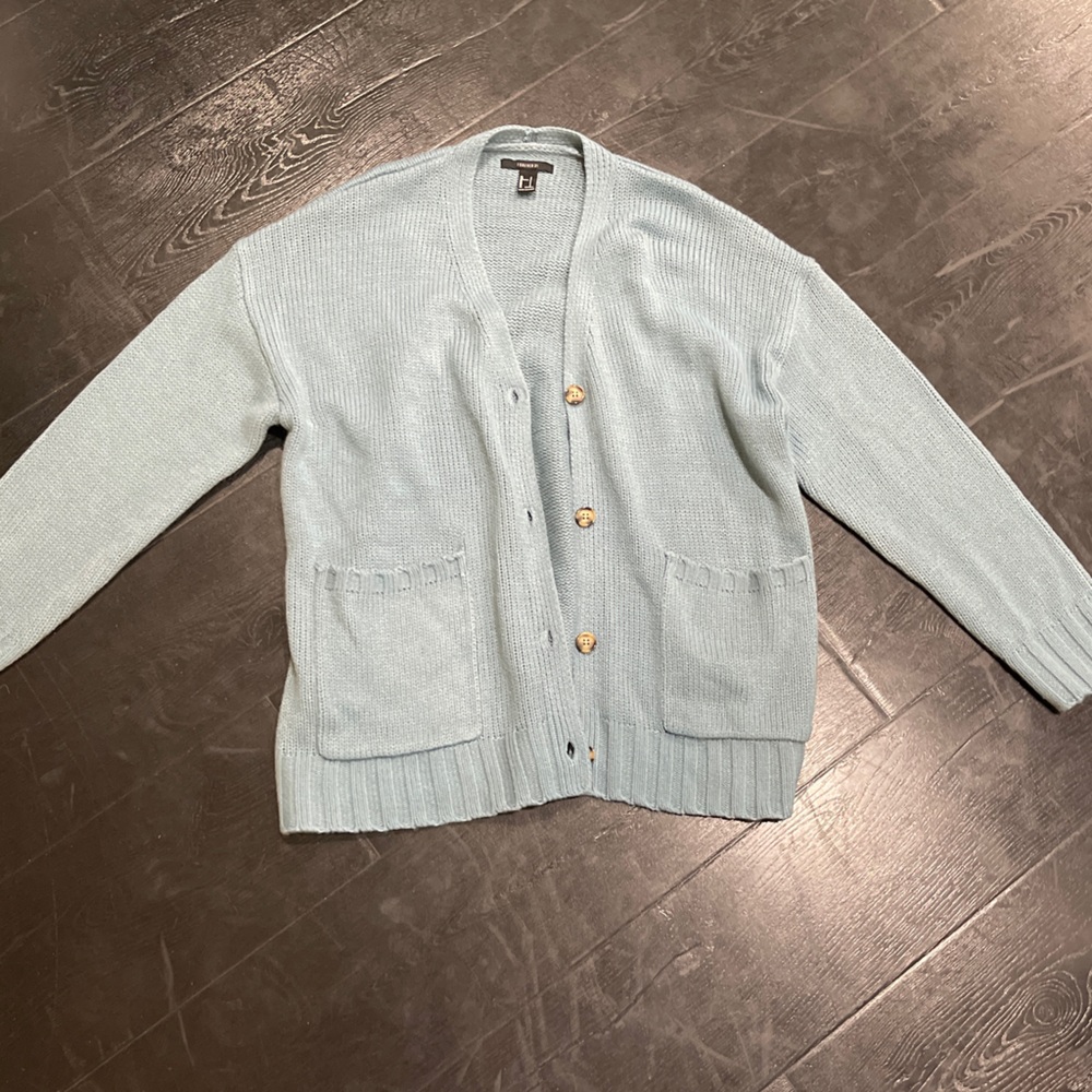 FOREVER21 Blue Cardigan